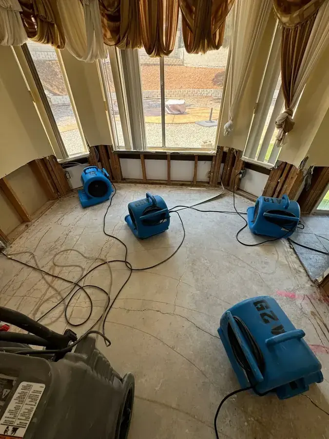 Drying equipment set in a living area in a Peoria, AZ home